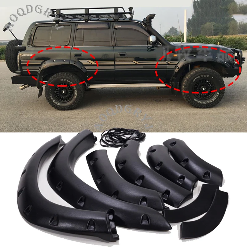 Car Styling 6pcs For Toyota Land Cruiser LC80 1991-1997 Fender Flares Wheel Arch Matte Black
Car Styling 6pcs For Toyota Land Cruiser LC80 1991-1997 Fender Flares Wheel Arch Matte Black
