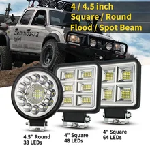 LED Car 4" 33 LEDs 12V 24V Work Light 3030 Chip 6500K 99 Watts Driving Headlight 4x4 Truck Offroad ATVs SUV Truck
LED Car 4" 33 LEDs 12V 24V Work Light 3030 Chip 6500K 99 Watts Driving Headlight 4x4 Truck Offroad ATVs SUV Truck