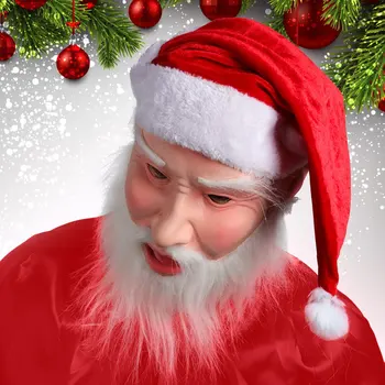 Santa Claus Merry christmas decorations Father Christmas Costume Cosplay Latex Mask Crossdressing Props for Christmas Eve
Santa Claus Merry christmas decorations Father Christmas Costume Cosplay Latex Mask Crossdressing Props for Christmas Eve