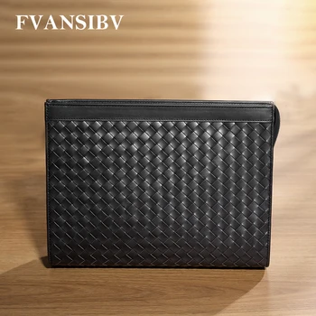 Leather business clutch large capacity document bag fashion casual men's bag hand-woven embroidered envelope bag 2020 new spot 
Leather business clutch large capacity document bag fashion casual men's bag hand-woven embroidered envelope bag 2020 new spot