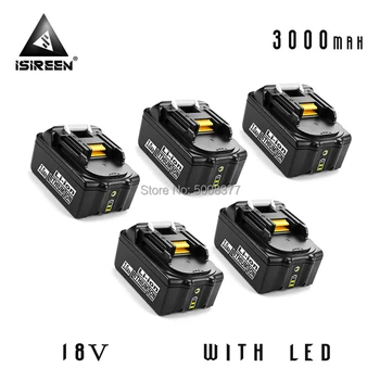 3000mAh Rechargeable Lithium Ion Battery Pack BL1830 Replacement for Makita 18V BL1840 BL1815 LXT400 194230-4 Power Tool Battery
3000mAh Rechargeable Lithium Ion Battery Pack BL1830 Replacement for Makita 18V BL1840 BL1815 LXT400 194230-4 Power Tool Battery