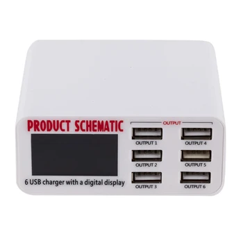 Data Transfer Cable USB Multiport Charger 6 Port USB Smart Digital Product Charger Multiport Charger 5V 6A
Data Transfer Cable USB Multiport Charger 6 Port USB Smart Digital Product Charger Multiport Charger 5V 6A