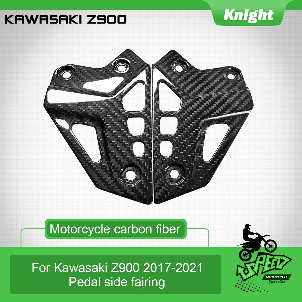 Suitable for Kawasaki Z900 2017-2021 motorcycle carbon fiber pedal pedal side fairing protection heel plate protection cover
Suitable for Kawasaki Z900 2017-2021 motorcycle carbon fiber pedal pedal side fairing protection heel plate protection cover