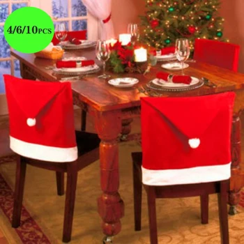 4/6/10PCS New Year Christmas Chair Covers Big Santa Claus Hats Home Party Banquet Decor Xmas Dining Room Seat Chair Back Covers
4/6/10PCS New Year Christmas Chair Covers Big Santa Claus Hats Home Party Banquet Decor Xmas Dining Room Seat Chair Back Covers