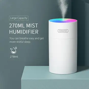 Usb Humidifier Portable Car Home Cylindrical Creative Air Colorful Lights Oil Humidifier Diffuser With 270ml Mini Silent M5F2
Usb Humidifier Portable Car Home Cylindrical Creative Air Colorful Lights Oil Humidifier Diffuser With 270ml Mini Silent M5F2