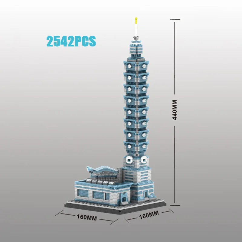 world famous modern Architecture micro diamond block China Taipei 101 building tower nanobricks toys collection for gifts
world famous modern Architecture micro diamond block China Taipei 101 building tower nanobricks toys collection for gifts
