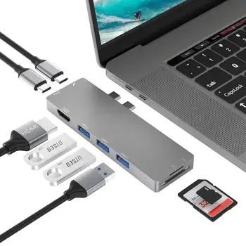 USB-C Data Splitter Compact and Portable Carry Convenient Dual USB Type C HUB to Multi USB 3.0 HDMI USB-C PD TF Card
USB-C Data Splitter Compact and Portable Carry Convenient Dual USB Type C HUB to Multi USB 3.0 HDMI USB-C PD TF Card