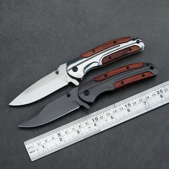 High Quality 8.2'' Folding Knife Tactical 58HRC Shadow Wood Handle Outdoor Camping Hunting Survival Knife Pocket knife EDC Tool
High Quality 8.2'' Folding Knife Tactical 58HRC Shadow Wood Handle Outdoor Camping Hunting Survival Knife Pocket knife EDC Tool