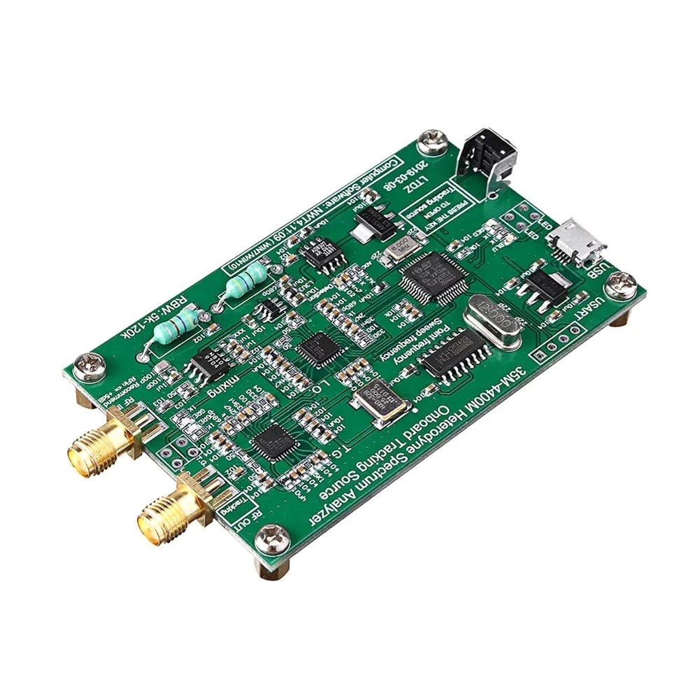 USB LTDZ 35-4400M Spectrum Analyzer Spectrum Signal Source with Tracking Source Module RF Frequency Domain Analysis Tool
USB LTDZ 35-4400M Spectrum Analyzer Spectrum Signal Source with Tracking Source Module RF Frequency Domain Analysis Tool