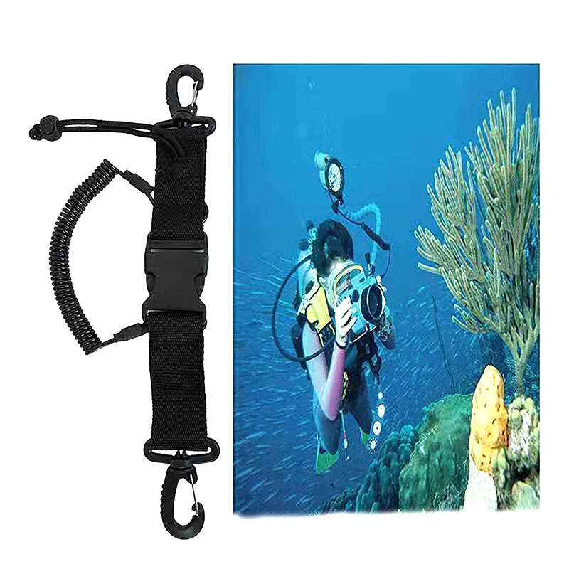Scuba Diving Lanyard Double Ended Stainless Steel Spring Coiled Lanyard with Snaps and Quick Release Buckle for Cameras and Dive
Scuba Diving Lanyard Double Ended Stainless Steel Spring Coiled Lanyard with Snaps and Quick Release Buckle for Cameras and Dive