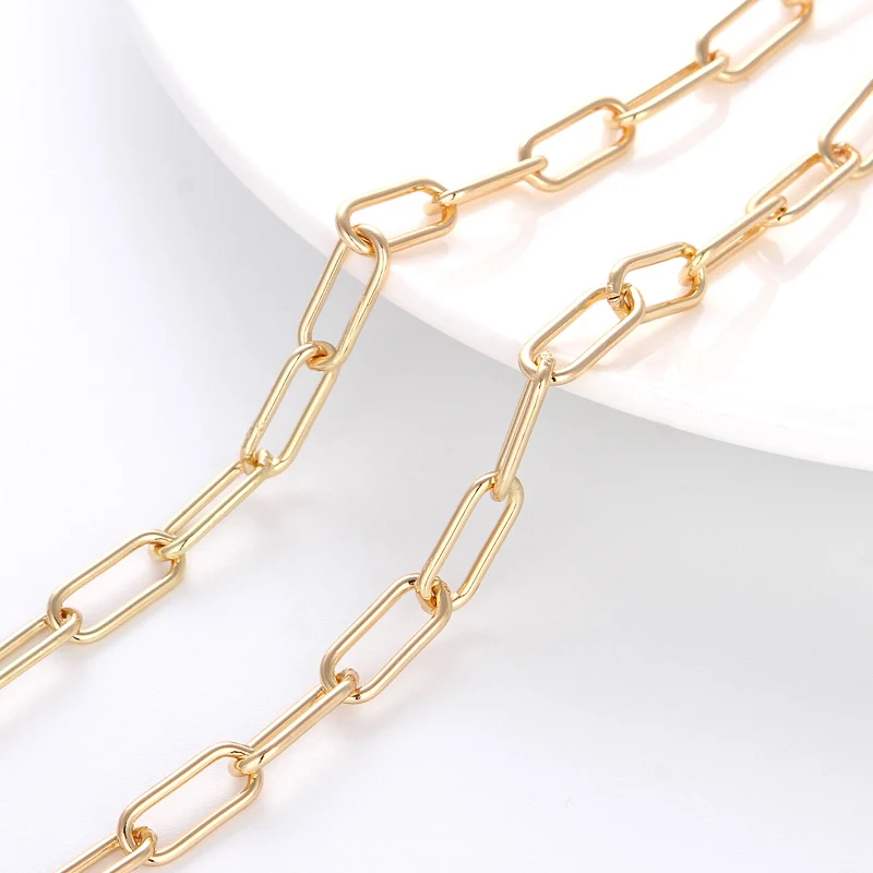 Фото Металлическая кабельная цепочка для изготовления украшений Аксессуары ожерелья