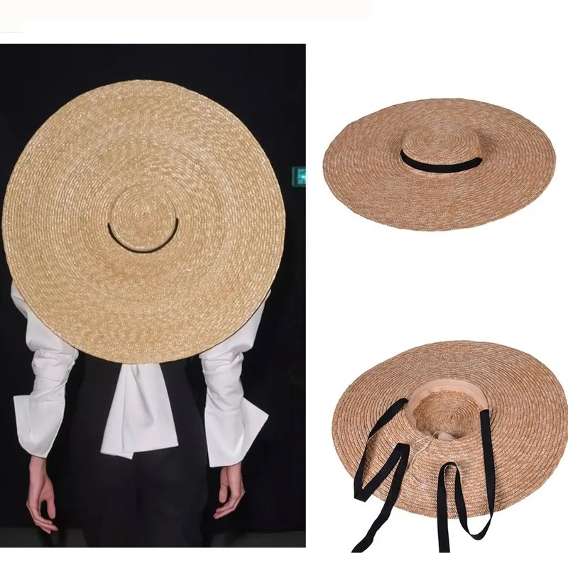Oversized Brim Women Straw Hat Ribbon Bow Summer Sun Protection Ladies Straw Hat Large Beach Straw Hats Flat Top Girls Cap New
Oversized Brim Women Straw Hat Ribbon Bow Summer Sun Protection Ladies Straw Hat Large Beach Straw Hats Flat Top Girls Cap New
