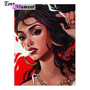 Ever Moment Diamond Painting Smoking Girl Portrait Full Square Resin Drills Diamond Embroidery Mosaic Crafts Decoration 4Y305
Ever Moment Diamond Painting Smoking Girl Portrait Full Square Resin Drills Diamond Embroidery Mosaic Crafts Decoration 4Y305