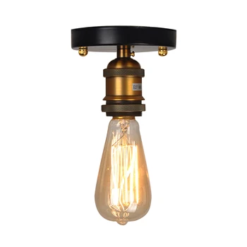 E27 Industrial Cafe Ceiling Light Home Durable Bedroom Retro Hotel Hallway Decoration Semi-Flush Mount Copper Head Living Room
E27 Industrial Cafe Ceiling Light Home Durable Bedroom Retro Hotel Hallway Decoration Semi-Flush Mount Copper Head Living Room