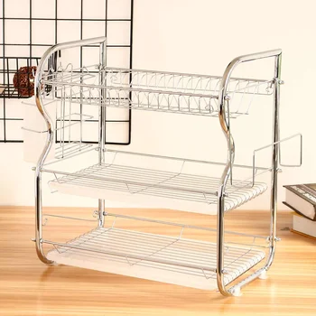 2020Hot 3 Layer Stainless Steel Cutlery Stand Shelf Cutlery Dish Rack Kitchen Dish Storage Rack Drain Storage Rack Knife Holder
2020Hot 3 Layer Stainless Steel Cutlery Stand Shelf Cutlery Dish Rack Kitchen Dish Storage Rack Drain Storage Rack Knife Holder