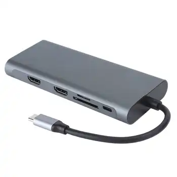 Portable 12 In 1 USB 3.0 for HDMI VGA PD USB Hub for OS X Laptop Docking Station Adapter
Portable 12 In 1 USB 3.0 for HDMI VGA PD USB Hub for OS X Laptop Docking Station Adapter