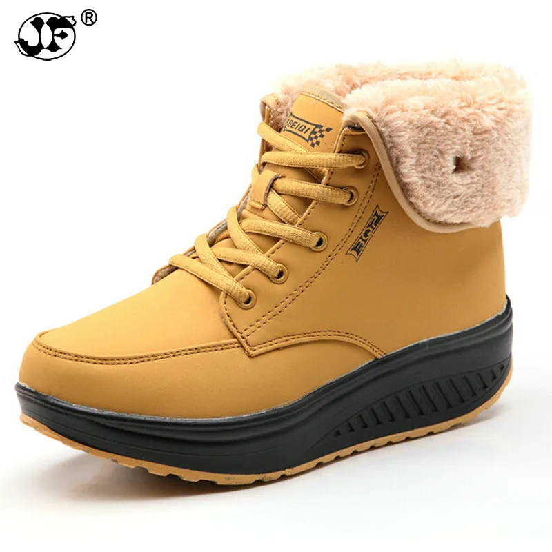 Women Snow boots Wedges Ankle Boots Fashion Slimming Swing Shoes Plush Solid Round Toe Platform Shoes Lady Casual Winter 542
Women Snow boots Wedges Ankle Boots Fashion Slimming Swing Shoes Plush Solid Round Toe Platform Shoes Lady Casual Winter 542