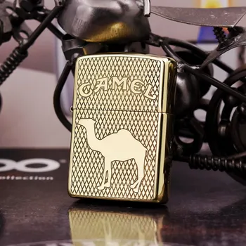 100% Original Brand New ZP Lighter brass carving camel oil Lighter with logo box gift for men 
100% Original Brand New ZP Lighter brass carving camel oil Lighter with logo box gift for men