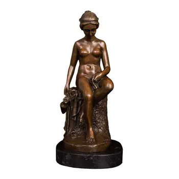 Sitting Naked Female Statue Bronze Erotic Art Bare Woman Sculpture Nudes Collection Decoration
Sitting Naked Female Statue Bronze Erotic Art Bare Woman Sculpture Nudes Collection Decoration