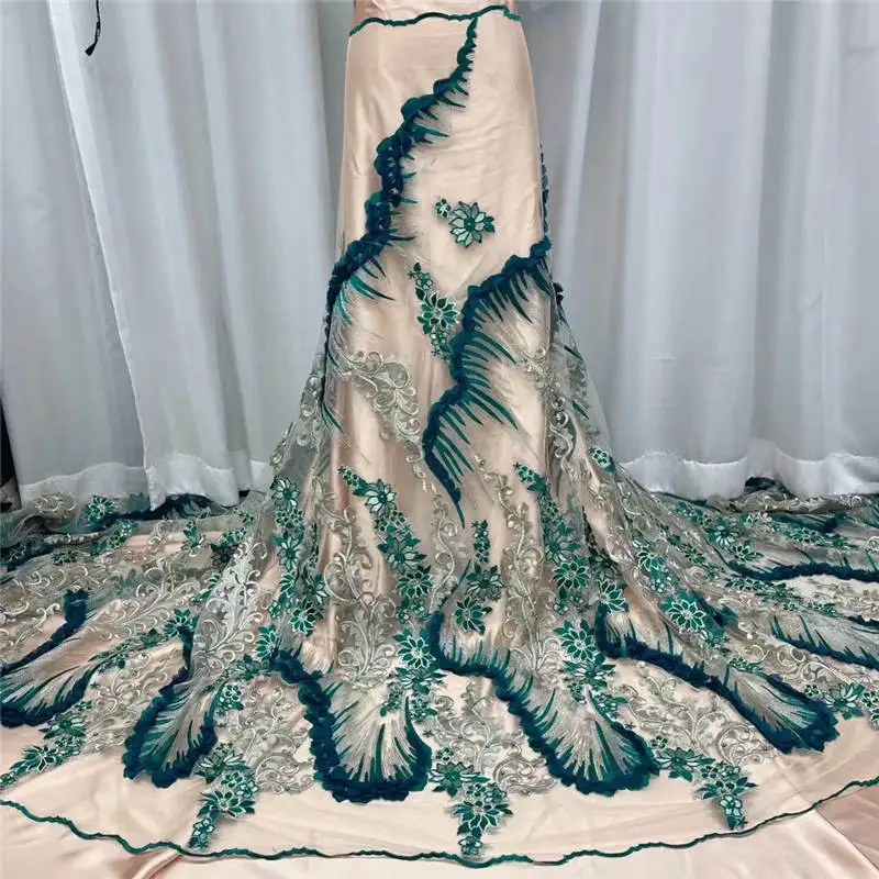 African 3D Lace Fabric 2021 High Quality Tulle Lace Material Dress For Women Embroidery French Lace Fabric Sewing JAUN42B-4
African 3D Lace Fabric 2021 High Quality Tulle Lace Material Dress For Women Embroidery French Lace Fabric Sewing JAUN42B-4