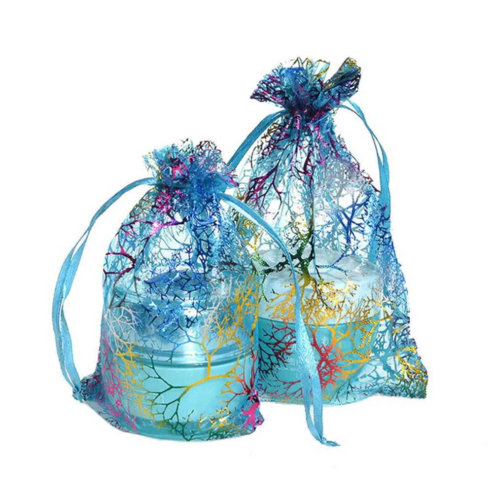 100pcs organza gift bags jewelry packaging bag wedding party