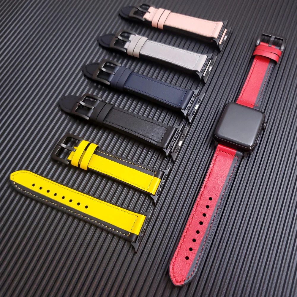 Watch accessories Leather Strap for Apple watch Series 5 44mm 40mm Band Wristband for iWatch 2 3 4 42mm 38mm Watchband Bracelet
Watch accessories Leather Strap for Apple watch Series 5 44mm 40mm Band Wristband for iWatch 2 3 4 42mm 38mm Watchband Bracelet