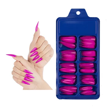 GW 100pcs/ box long needle shape can be reused for safe and natural pure color sharp nail tip nail art
GW 100pcs/ box long needle shape can be reused for safe and natural pure color sharp nail tip nail art