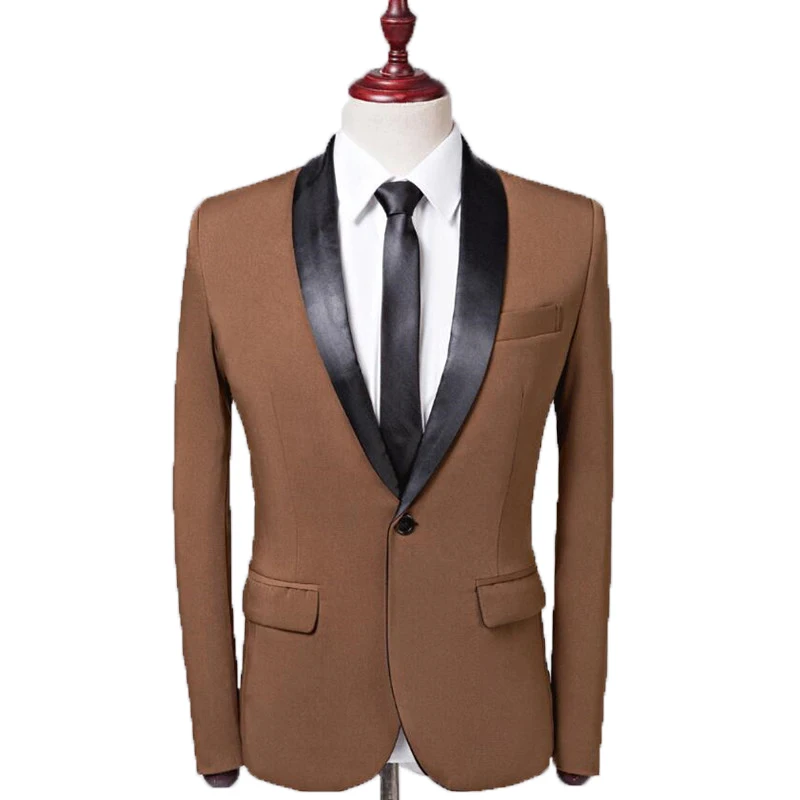 Jacket and Pants 2Pcs 2018 Handsome Custom Made Men Suit Classic Prom Wedding Groom Suit Brown Tuxedos Slim Fit Formal Bl
Jacket and Pants 2Pcs 2018 Handsome Custom Made Men Suit Classic Prom Wedding Groom Suit Brown Tuxedos Slim Fit Formal Bl