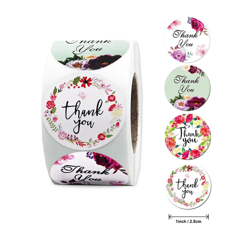 500pcs/roll Flower Label Stickers Thank You Sticker Scrapbooking For Wedding Gift Card Business Packaging Stationery Sticker
500pcs/roll Flower Label Stickers Thank You Sticker Scrapbooking For Wedding Gift Card Business Packaging Stationery Sticker