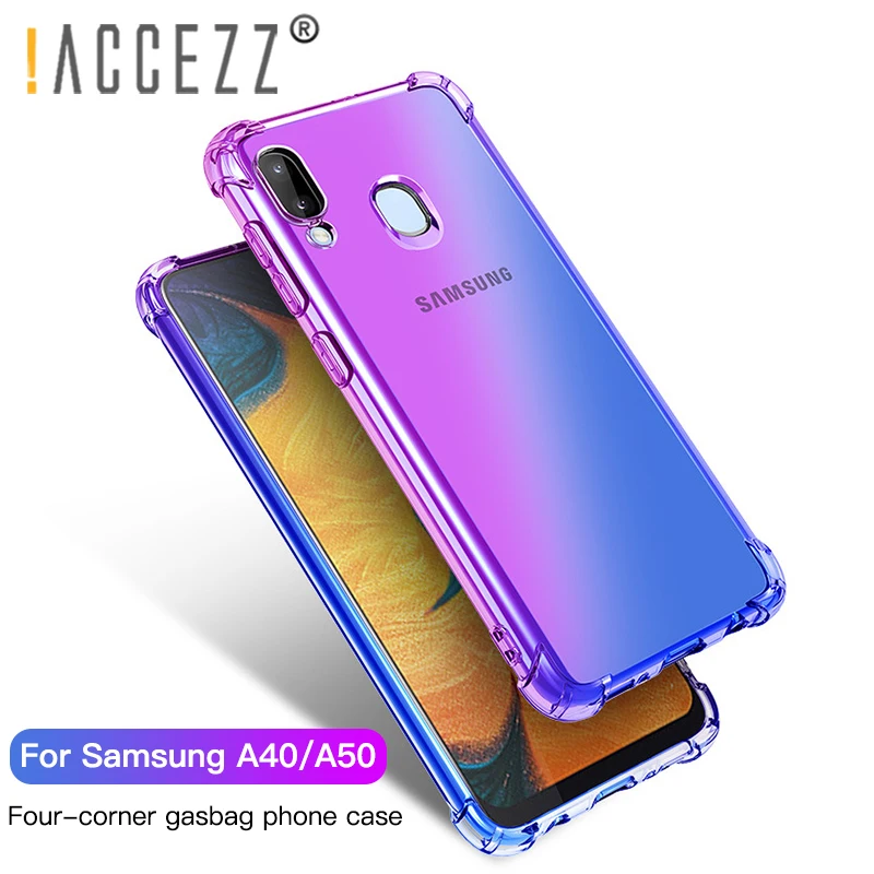 !ACCEZZ Colorful Gradient Phone Case For Samsung A40 A50 Air Bag Protection Color Match Transparent Ultra-thin TPU Mobile Covers
!ACCEZZ Colorful Gradient Phone Case For Samsung A40 A50 Air Bag Protection Color Match Transparent Ultra-thin TPU Mobile Covers