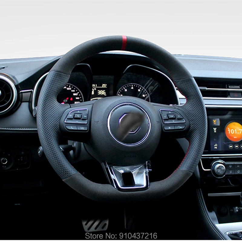 Customize DIY Top Black Suede Drilled Leather Red Marker Car Steering Wheel Cover for MG 6 ZS 2017 2018 2019 2020
Customize DIY Top Black Suede Drilled Leather Red Marker Car Steering Wheel Cover for MG 6 ZS 2017 2018 2019 2020