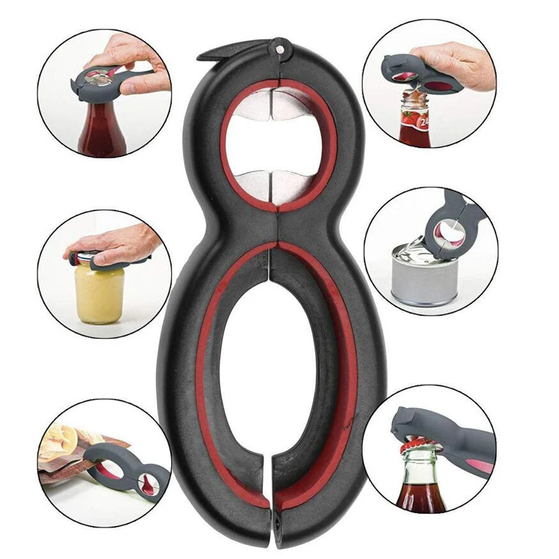 6 in 1 Multi-function Twist Bottle Opener, All in One Jar Gripper Can Wine Beer Lid Twist Off Jar Opener Claw
6 in 1 Multi-function Twist Bottle Opener, All in One Jar Gripper Can Wine Beer Lid Twist Off Jar Opener Claw