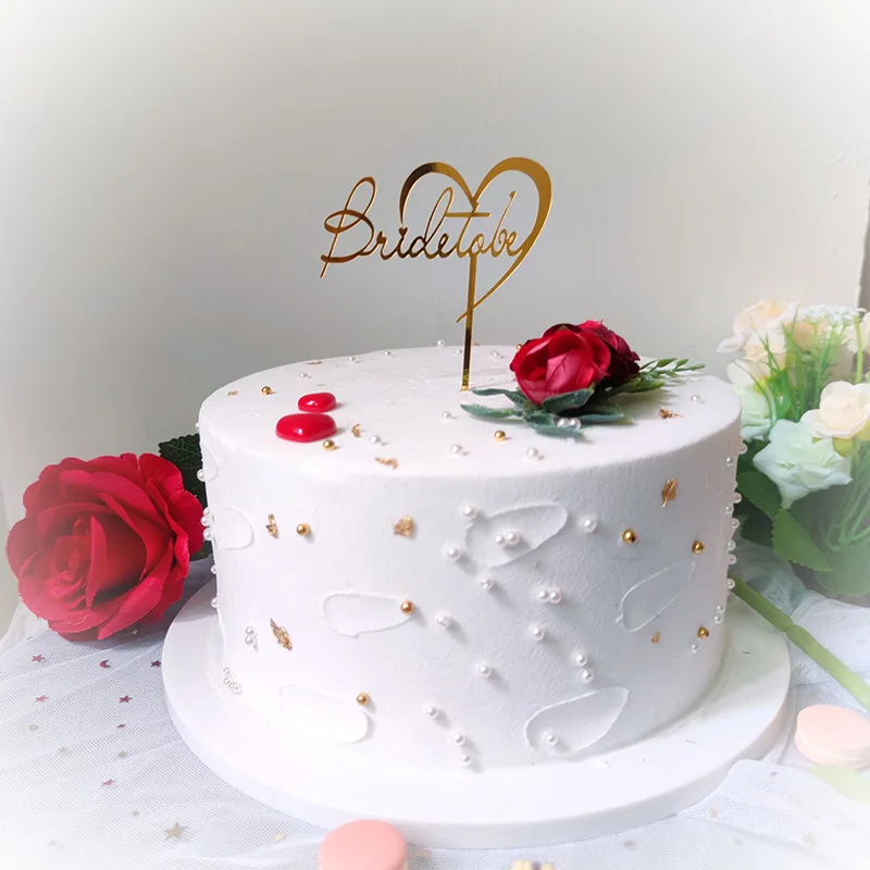 New Bride To Be Acrylic Wedding Cake Toppers Golden Love Baking Cake Toppers for Engagement Banquet Cupcake Decorations Supplies
New Bride To Be Acrylic Wedding Cake Toppers Golden Love Baking Cake Toppers for Engagement Banquet Cupcake Decorations Supplies