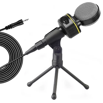 Professional Computer Condenser Microphone 3.5mm Plug Desktop Mic With Tripod For Online Chat Gaming Podcast Voice Recording
Professional Computer Condenser Microphone 3.5mm Plug Desktop Mic With Tripod For Online Chat Gaming Podcast Voice Recording