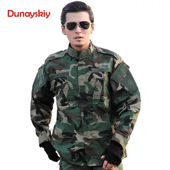 Army Outdoors Military Uniform 5Color Camouflage Tactical Men Clothes Special Forces Combat Shirt Soldier Training Clothes Set
Army Outdoors Military Uniform 5Color Camouflage Tactical Men Clothes Special Forces Combat Shirt Soldier Training Clothes Set