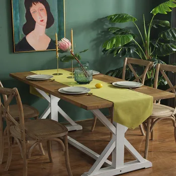 American Pure Color Table Runner Cotton Linen Yellow Table Flag Fashion Simplicity Dining Table Shoe Cabinet Table Cover Decor
American Pure Color Table Runner Cotton Linen Yellow Table Flag Fashion Simplicity Dining Table Shoe Cabinet Table Cover Decor