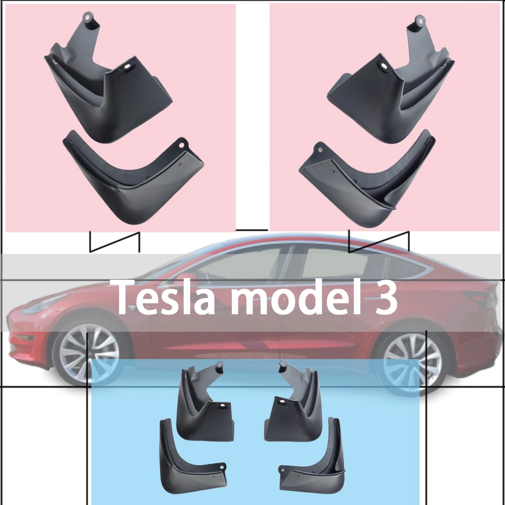 For Tesla model 3 auto accessories car fender flares mud flaps splash guards flaps splash mudguards front rear mud flap guards 2
For Tesla model 3 auto accessories car fender flares mud flaps splash guards flaps splash mudguards front rear mud flap guards 2