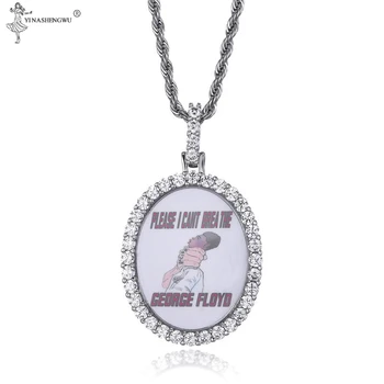 Ice Out Hip Hop Memory Custom Photo Pendant Women Solid Photo Frame Oval Shape Pendant Rope Chain Necklace Jewelry Accessories
Ice Out Hip Hop Memory Custom Photo Pendant Women Solid Photo Frame Oval Shape Pendant Rope Chain Necklace Jewelry Accessories