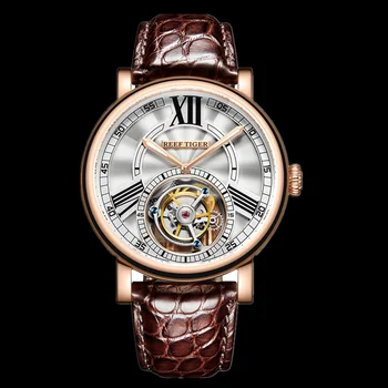 Reef Tiger/RT Casual Designer Watch for Men Tourbillon Automatic Watch with Alligator Strap Luxury Rose Gold Watches Men RGA1999
Reef Tiger/RT Casual Designer Watch for Men Tourbillon Automatic Watch with Alligator Strap Luxury Rose Gold Watches Men RGA1999