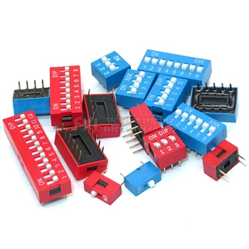 10PCS Slide Type Switch Module 1 ~ 12 Bit 2.54mm Position Way DIP Blue Pitch Toggle Switch Blue Snap Switch For PCB 8PIN 6PIN
10PCS Slide Type Switch Module 1 ~ 12 Bit 2.54mm Position Way DIP Blue Pitch Toggle Switch Blue Snap Switch For PCB 8PIN 6PIN
