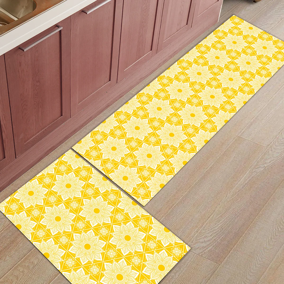 Yellow Mandala Pattern 2 Piece Mat For Kitchen Doormats For Entrance Way Bathroom Accessories Set Boot Shoes Scraper Water 
Yellow Mandala Pattern 2 Piece Mat For Kitchen Doormats For Entrance Way Bathroom Accessories Set Boot Shoes Scraper Water