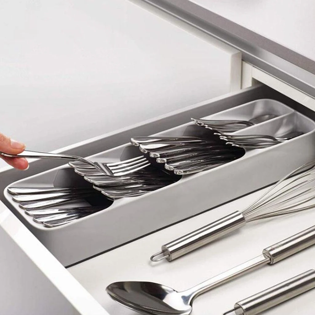 Kitchen Drawer Organizer Tray Spoon Holder Knife Fork Storage Box Eco-Friendly Cutlery Separation Storage Holders
Kitchen Drawer Organizer Tray Spoon Holder Knife Fork Storage Box Eco-Friendly Cutlery Separation Storage Holders