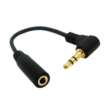 Zihan 10pcs/lot 90 Degree Right Angled 3.5mm 3poles Audio Stereo Male to Female Extension Cable 10cm Black
Zihan 10pcs/lot 90 Degree Right Angled 3.5mm 3poles Audio Stereo Male to Female Extension Cable 10cm Black