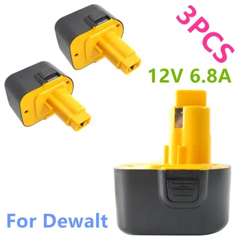 3PCS 12V 6800mAh Tool battery for Dewalt DE9074 DC9071 DE9037 DE9071 DE9075 DW9071 DW9072 DW9074 DC727 DC756 DC980 DC981 DW051
3PCS 12V 6800mAh Tool battery for Dewalt DE9074 DC9071 DE9037 DE9071 DE9075 DW9071 DW9072 DW9074 DC727 DC756 DC980 DC981 DW051