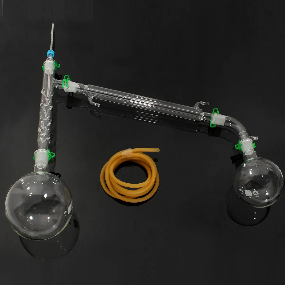 Efficient 1000ML Distillation Apparatus Lab Chemistry Glassware Kit Glass Distilling 24/29 |