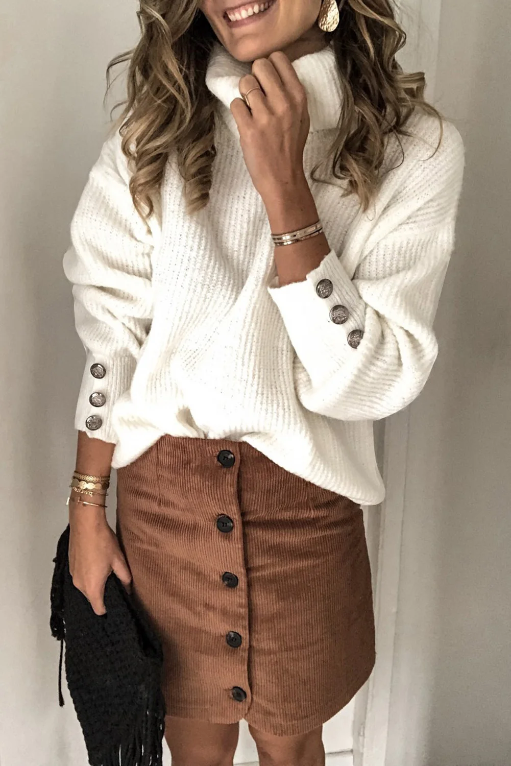 New Style Solid Color Stand-Up Collar Sweater For Fall/Winter Europe Plus Size Thick Warm Top
New Style Solid Color Stand-Up Collar Sweater For Fall/Winter Europe Plus Size Thick Warm Top