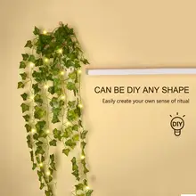 2M/ 20 LED Artificial Plants String Light Green Leaf Ivy Vine Fairy Light String Lamp Garland DIY Hanging Lighting
2M/ 20 LED Artificial Plants String Light Green Leaf Ivy Vine Fairy Light String Lamp Garland DIY Hanging Lighting