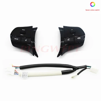 Seven colors Multi-function Buttons apply for KIA K2 RIO Car Steering Wheel Switch volume mode phone switches car styling 
Seven colors Multi-function Buttons apply for KIA K2 RIO Car Steering Wheel Switch volume mode phone switches car styling