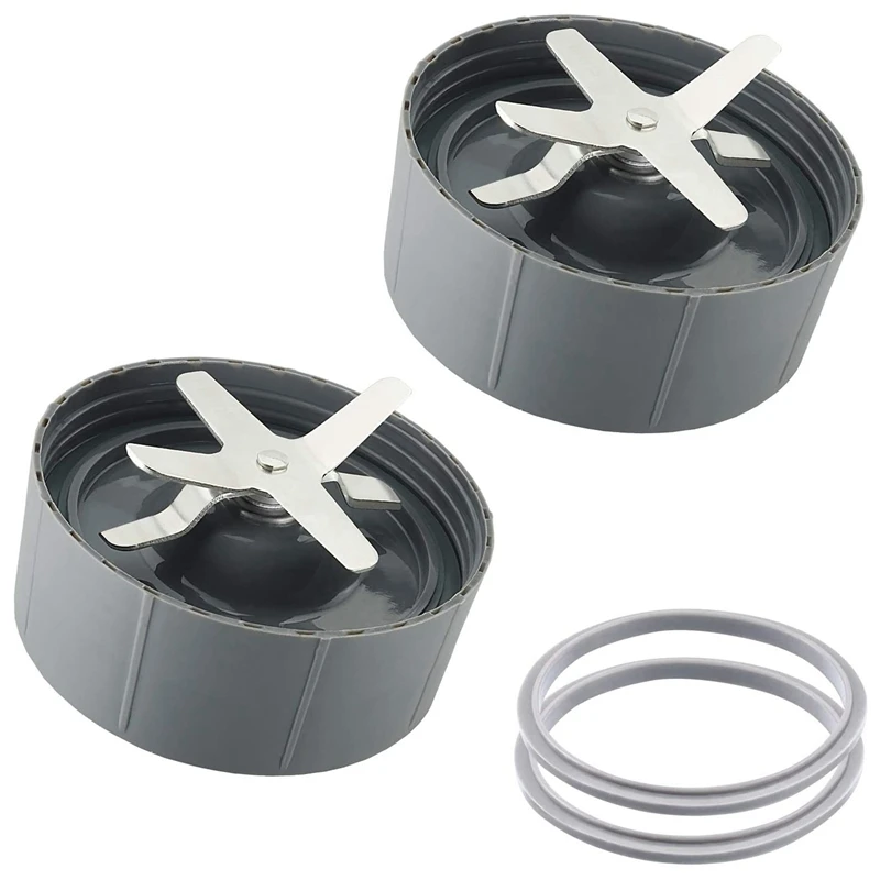 Replacement Parts for Nutribullet Blender 2 Blender Cross Blades & 2 Gaskets with Lips Compatible with 600W/900W Blender
Replacement Parts for Nutribullet Blender 2 Blender Cross Blades & 2 Gaskets with Lips Compatible with 600W/900W Blender