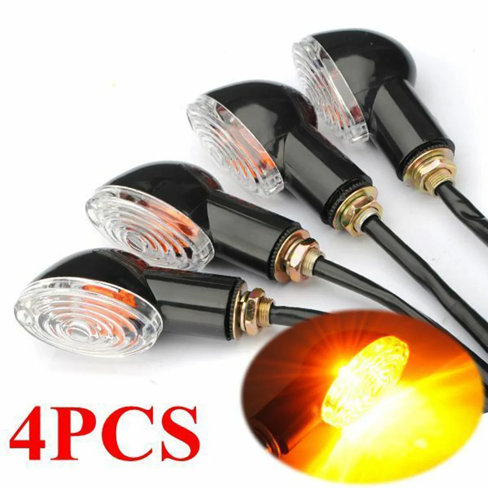 4pcs 12V Motorcycle Mini Cat Eye Turn Signal Light Indicator Lamp Amber Motorbike Accessories
4pcs 12V Motorcycle Mini Cat Eye Turn Signal Light Indicator Lamp Amber Motorbike Accessories